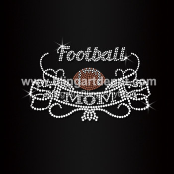 Football Mom Rhinestone Hotfix Motifs Football Mom Rhinestone Hotfix Motifs